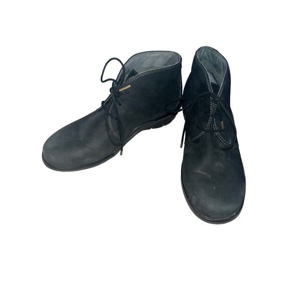 Dansko Joy Ankle Bootie Shoes Boots Black Nubuck leather Size‎ 7 9128100200 - Picture 1 of 10
